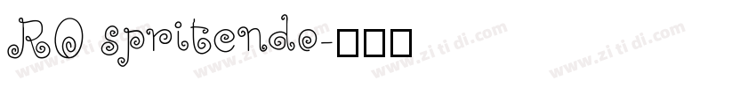 RO spritendo字体转换